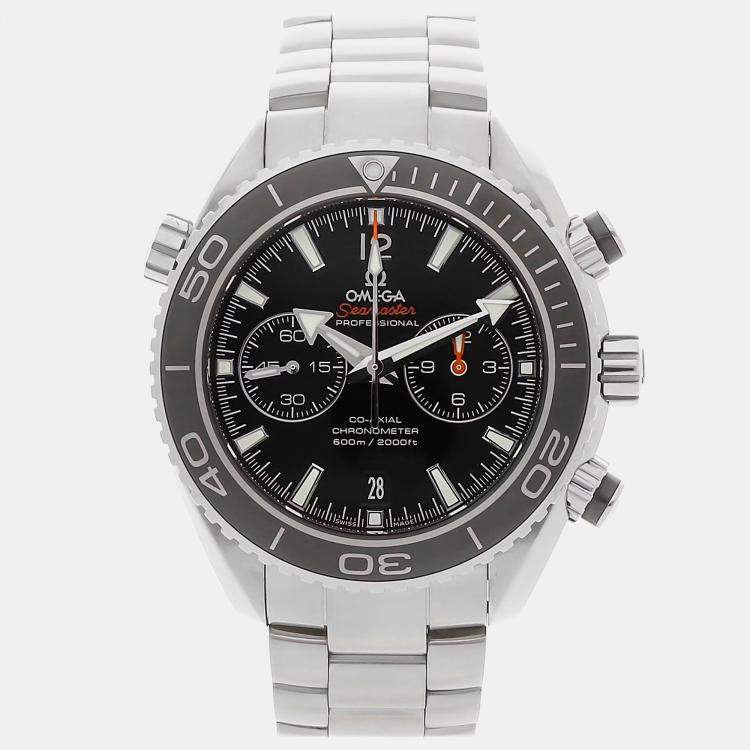 Pre Owned Omega Seamaster Planet Ocean 232.30.46.51.01.001 Automatic Black Stainless Steel Men’s Wristwatch 45 mm