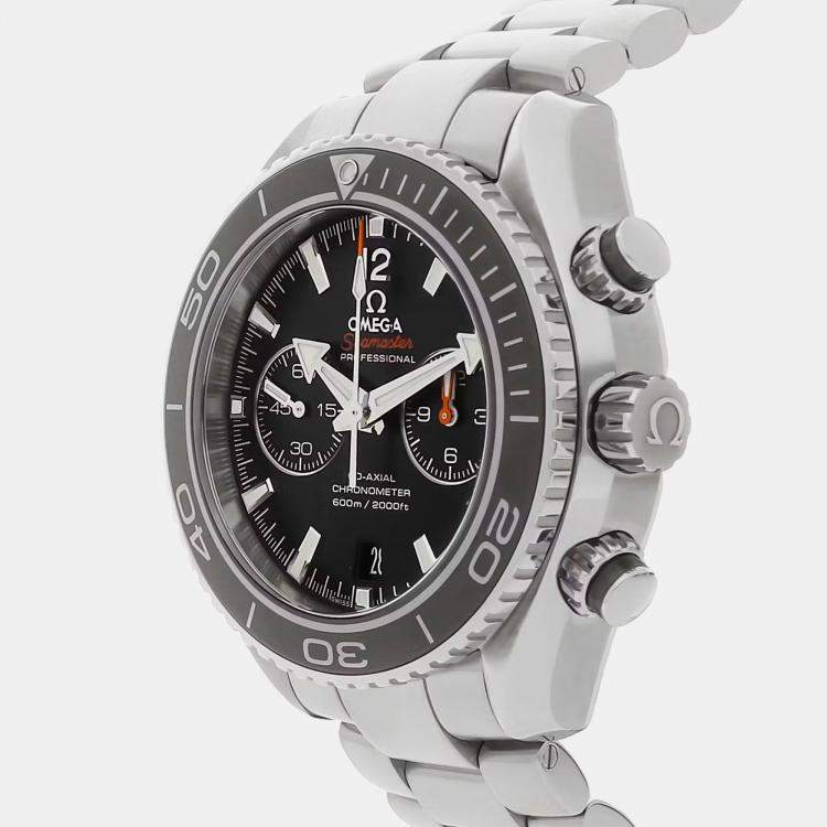 Pre Owned Omega Seamaster Planet Ocean 232.30.46.51.01.001 Automatic Black Stainless Steel Men’s Wristwatch 45 mm