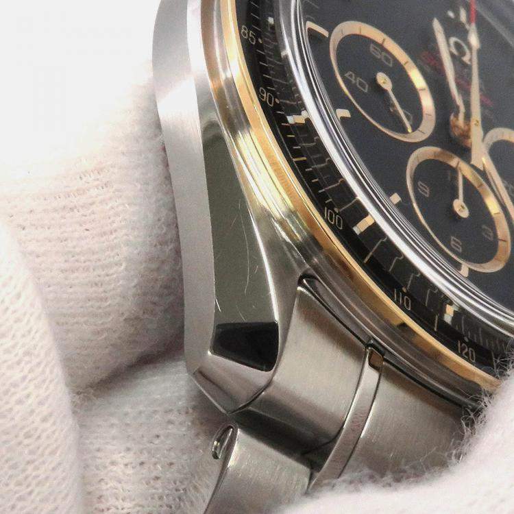 Pre Owned Omega Speedmaster 522.20.42.30.01.001 Manual Winding Black Stainless Steel Men's Wristwatch 42 mm