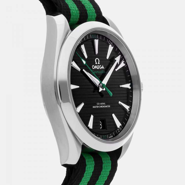 Pre Owned Omega Seamaster Aqua Terra 220.12.41.21.01.002 Automatic Black Stainless Steel Men’s Wristwatch 41 mm