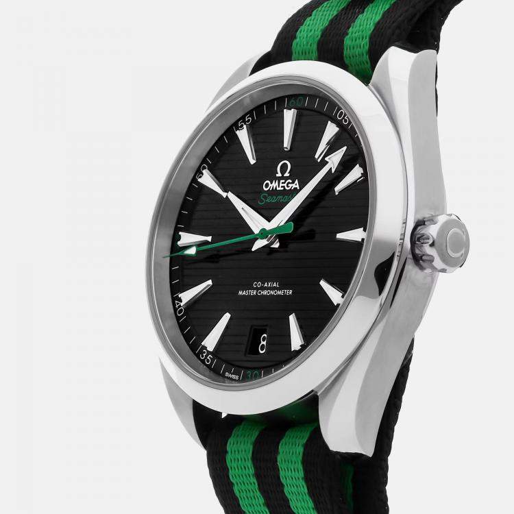 Pre Owned Omega Seamaster Aqua Terra 220.12.41.21.01.002 Automatic Black Stainless Steel Men’s Wristwatch 41 mm