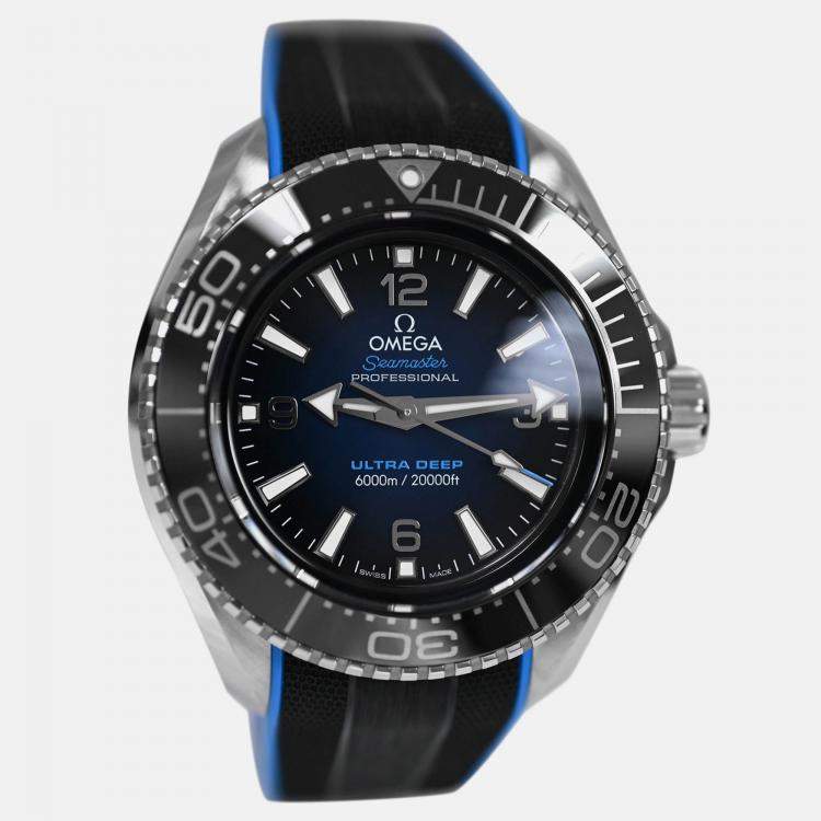 Pre Owned Omega Seamaster 215.32.46.21.03.001 Automatic Black Stainless Steel Men’s Wristwatch 46 mm