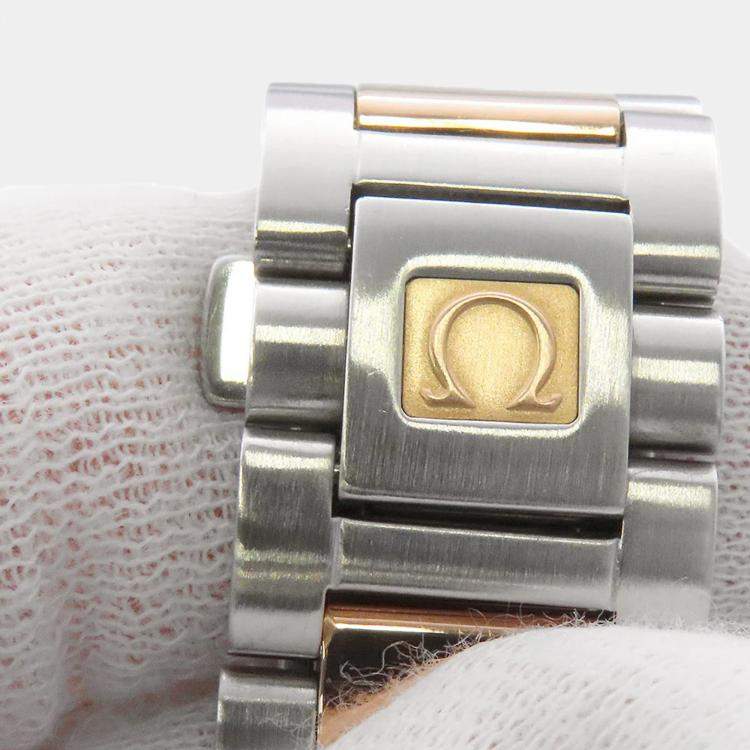 Pre Owned Omega Seamaster Aqua Terra 2304.30 Automatic White 18k Rose Gold Stainless Steel Men's Wristwatch 36 mm