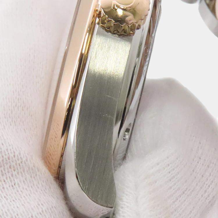 Pre Owned Omega Seamaster Aqua Terra 2304.30 Automatic White 18k Rose Gold Stainless Steel Men's Wristwatch 36 mm