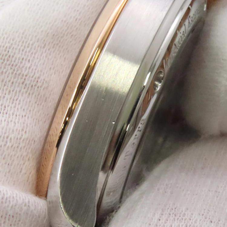 Pre Owned Omega Seamaster Aqua Terra 2304.30 Automatic White 18k Rose Gold Stainless Steel Men's Wristwatch 36 mm