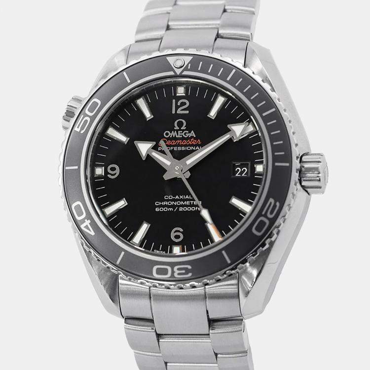 مملوكة مسبقًا Omega Seamaster Planet Ocean 232.30.46.21.01.001 Automatic Black Stainless Steel Men's Wristwatch 45.5 mm
