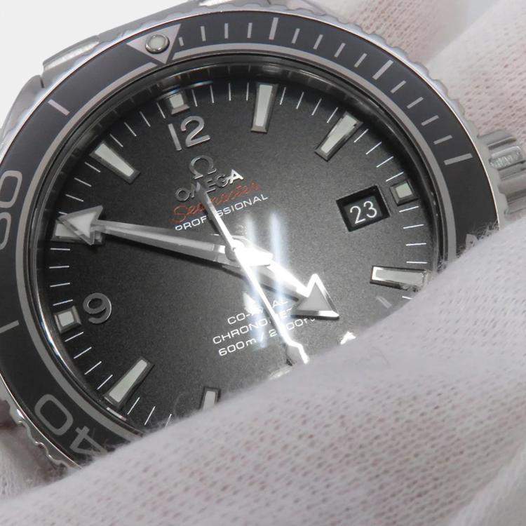 مملوكة مسبقًا Omega Seamaster Planet Ocean 232.30.46.21.01.001 Automatic Black Stainless Steel Men's Wristwatch 45.5 mm