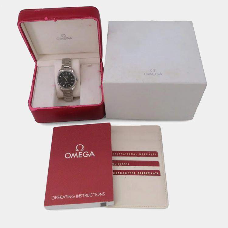 Pre Owned Omega Seamaster Aqua Terra 231.10.39.21.01.001 Automatic Grey Stainless Steel Men's Wristwatch 38.5 mm