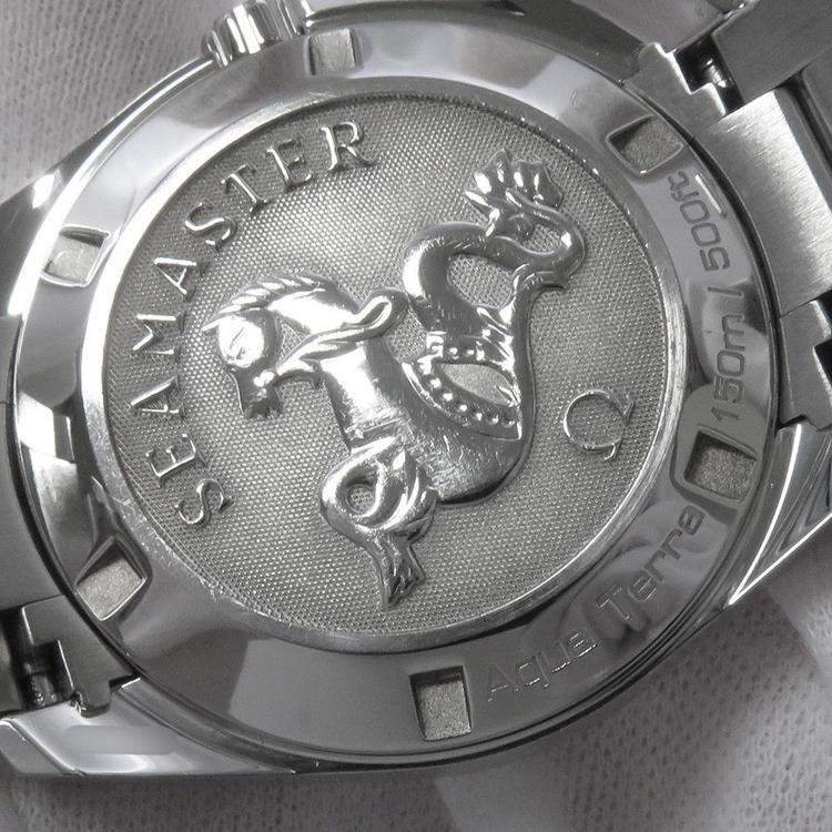 Pre Owned Omega Seamaster Aqua Terra 231.10.39.60.06.001 Quartz Grey Stainless Steel Men's Wristwatch 38.5 mm
