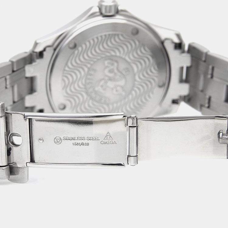 Pre Owned Omega Seamaster Quartz Stainless Steel Men's Wristwatch 36 mm