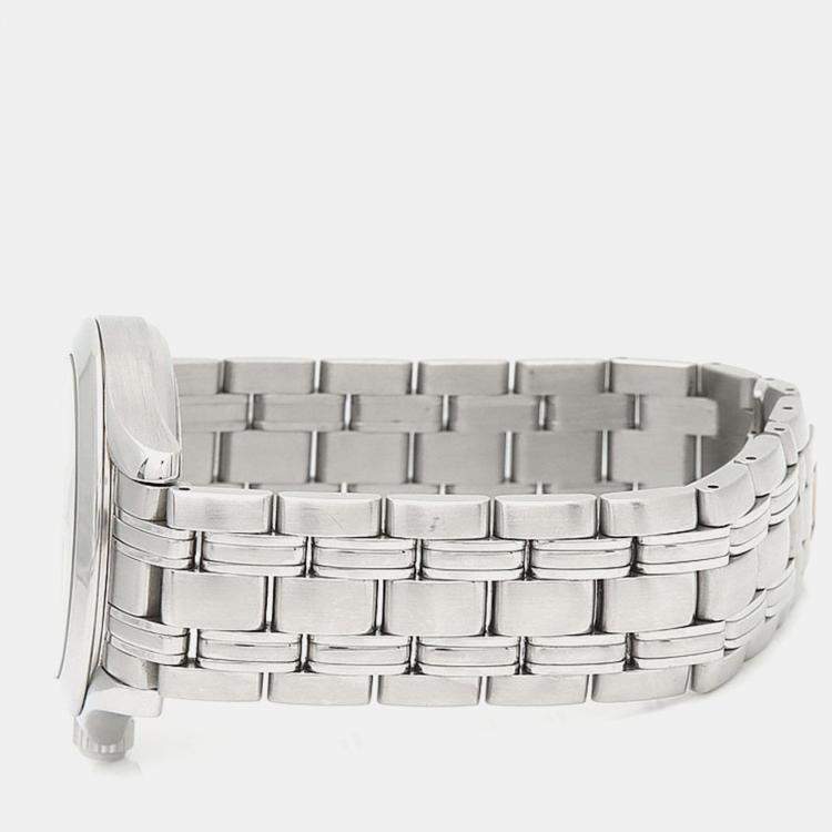 Pre Owned Omega Seamaster Quartz Stainless Steel Men's Wristwatch 37 mm