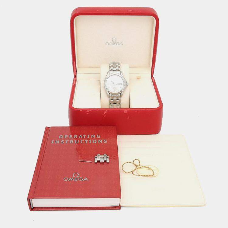 Pre Owned Omega Seamaster Quartz Stainless Steel Men's Wristwatch 37 mm