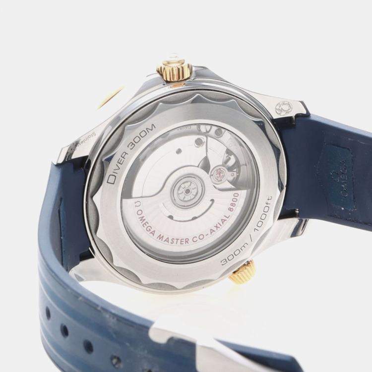 Pre Owned Omega Seamaster Diver 300 210.22.42 Automatic Yellow Gold Stainless Steel Men's Wristwatch 42 mm