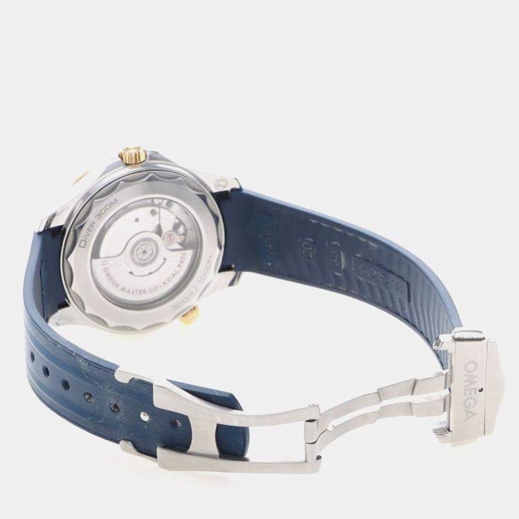 Pre Owned Omega Seamaster Diver 300 210.22.42 Automatic Yellow Gold Stainless Steel Men's Wristwatch 42 mm