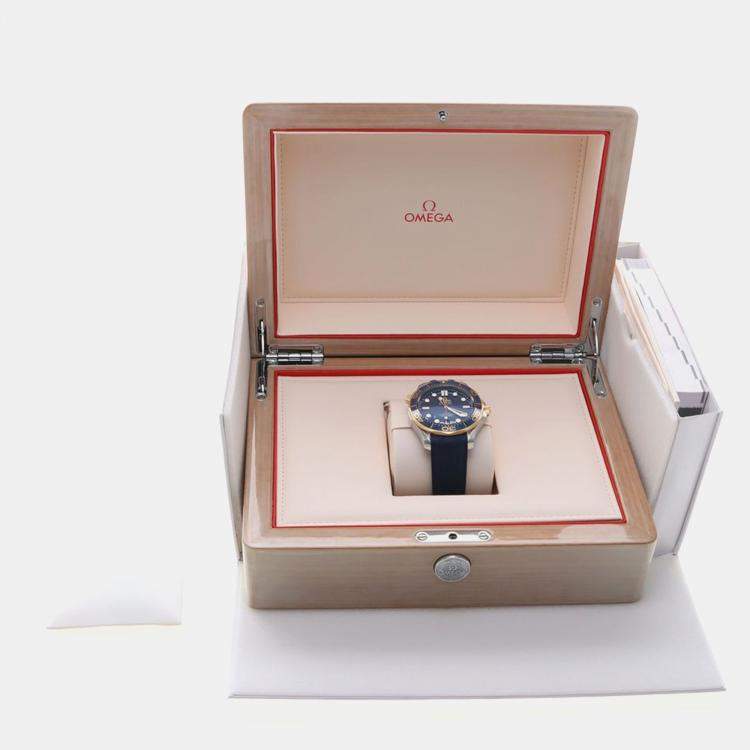 Pre Owned Omega Seamaster Diver 300 210.22.42 Automatic Yellow Gold Stainless Steel Men's Wristwatch 42 mm