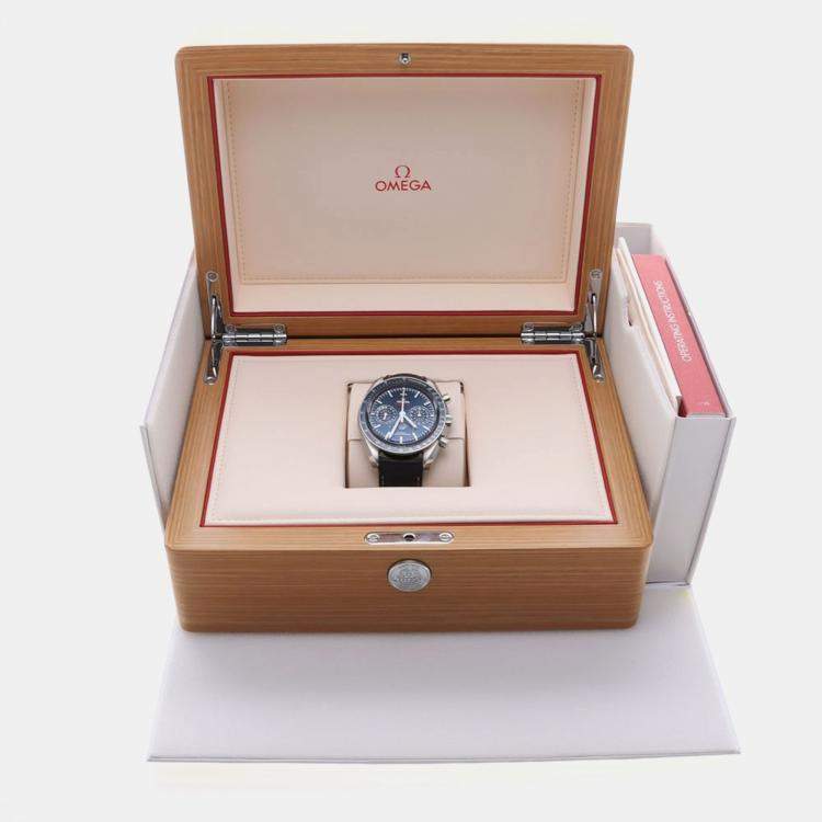 Pre Owned Omega Speedmaster Moonphase 304.33.44 Automatic Stainless Steel Men's Wristwatch 44 mm