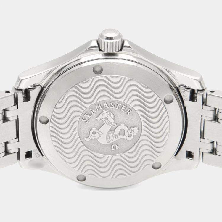 Pre Owned Omega Seamaster Automatic Stainless Stainless Steel Mens Wristwatch 36 mm