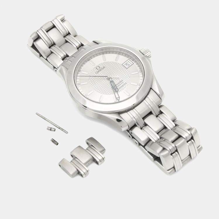 Pre Owned Omega Seamaster Automatic Stainless Stainless Steel Mens Wristwatch 36 mm