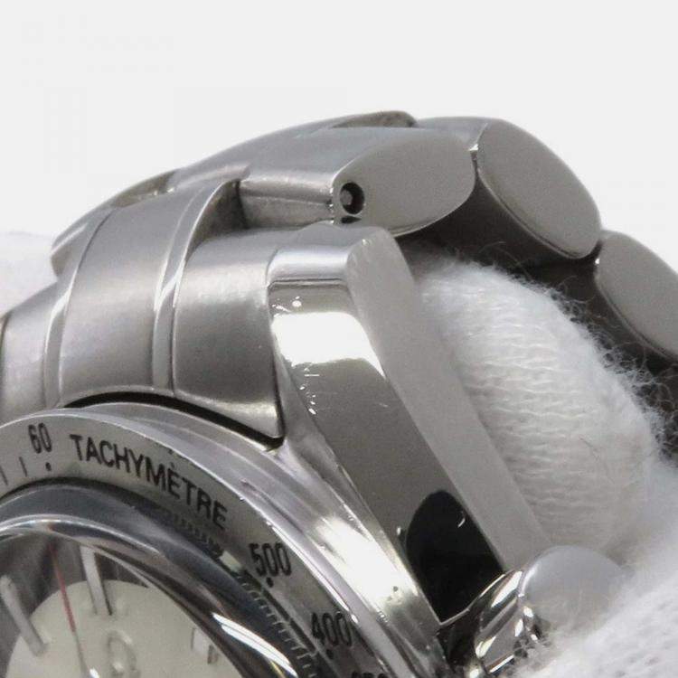 Pre Owned Omega Speedmaster 3506.31.00 Automatic White Stainless Steel Men's Wristwatch 42 mm