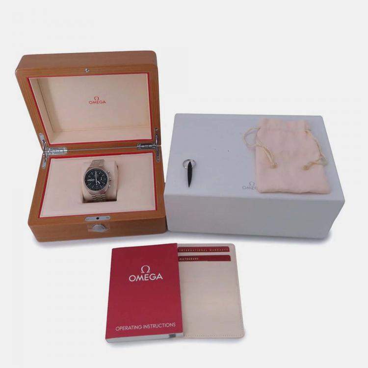 Pre Owned Omega Speedmaster 327.10.43.50.01.001 Automatic Black Stainless Steel Men's Wristwatch 42 mm