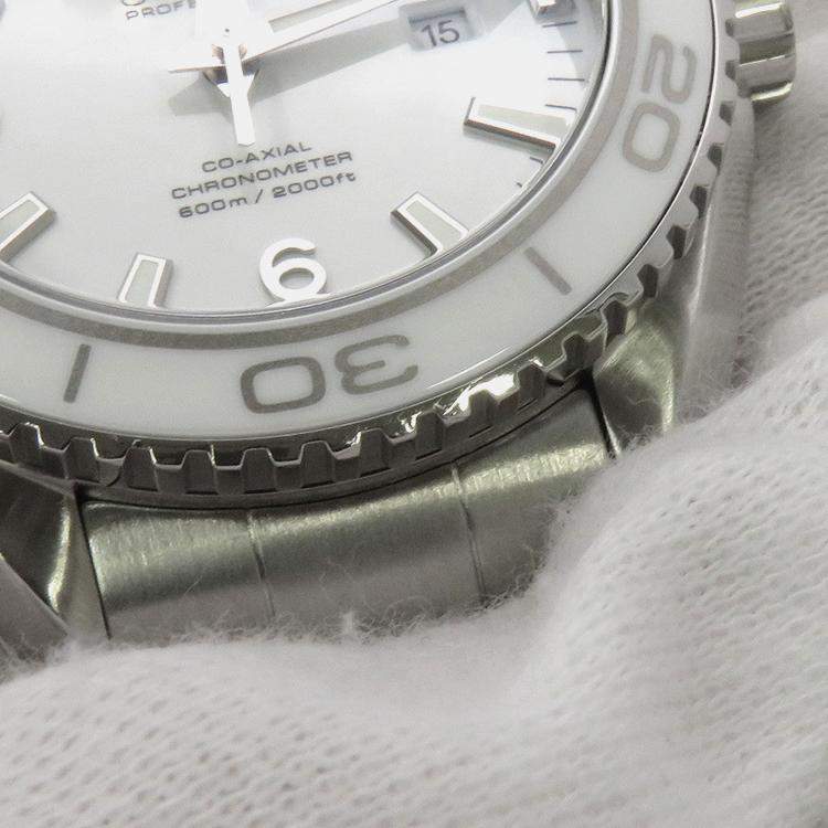 Pre Owned Omega Seamaster Planet Ocean 232.30.38.20.04.001 Automatic White Stainless Steel Men’s Wristwatch 37.5 mm