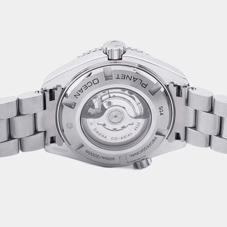 Pre Owned Omega Seamaster Planet Ocean 232.30.38.20.04.001 Automatic White Stainless Steel Men’s Wristwatch 37.5 mm