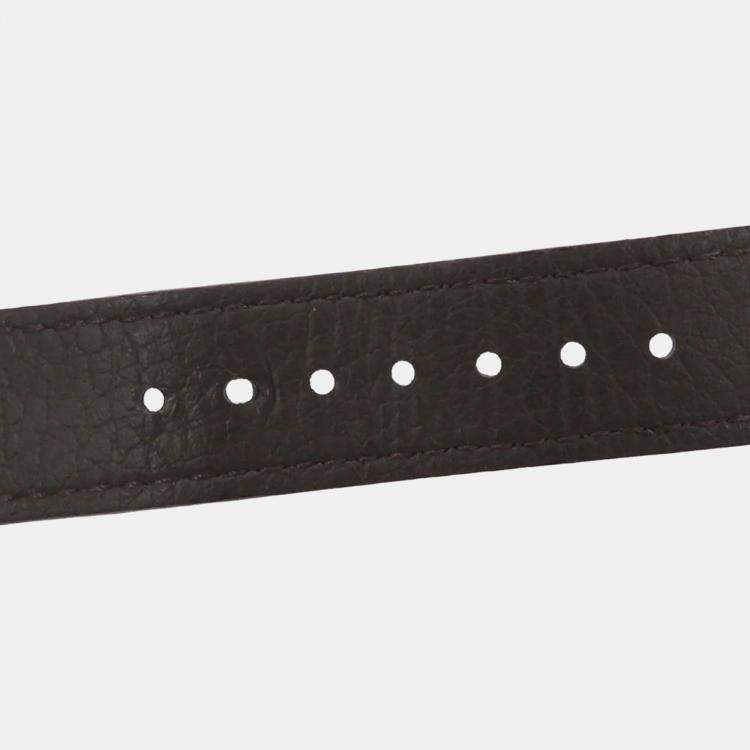 Pre Owned Omega Seamaster 14704-3SC Automatic Black 18k Yellow Gold Men's Wristwatch 33 mm