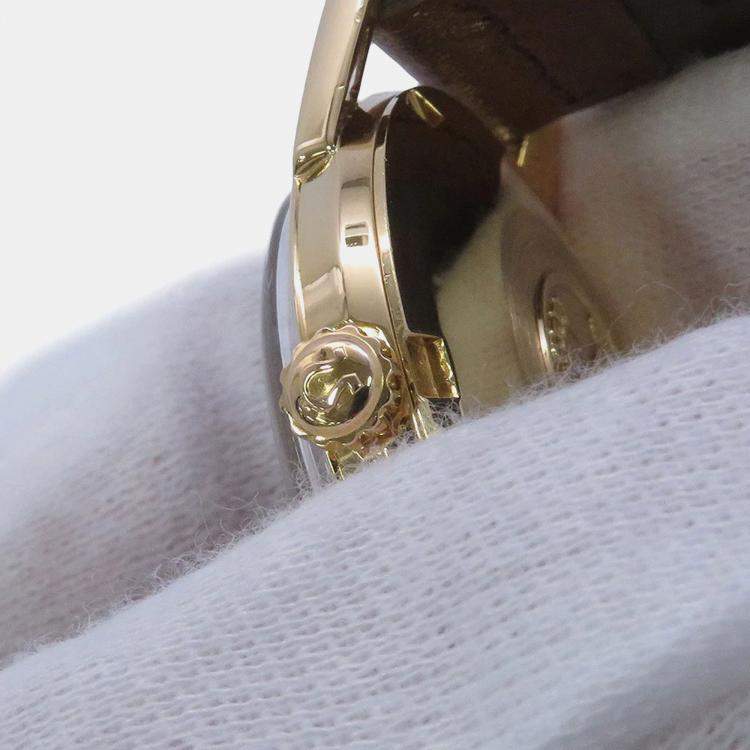 Pre Owned Omega Seamaster 14704-3SC Automatic Black 18k Yellow Gold Men's Wristwatch 33 mm