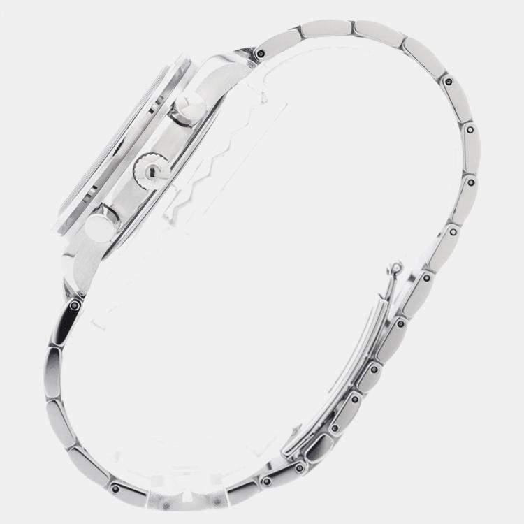 Pre Owned ساعة يد رجالية أوميغا سبيدماستر 3539.31 أوتوماتيك ستانلس ستيل أبيض 39 مم