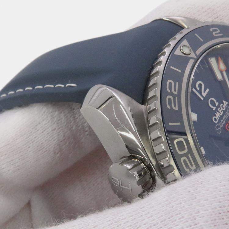 Pre Owned Omega Seamaster Planet Ocean 232.92.44.22.03.001 Automatic Blue Titanium Men's Wristwatch 43.5 mm