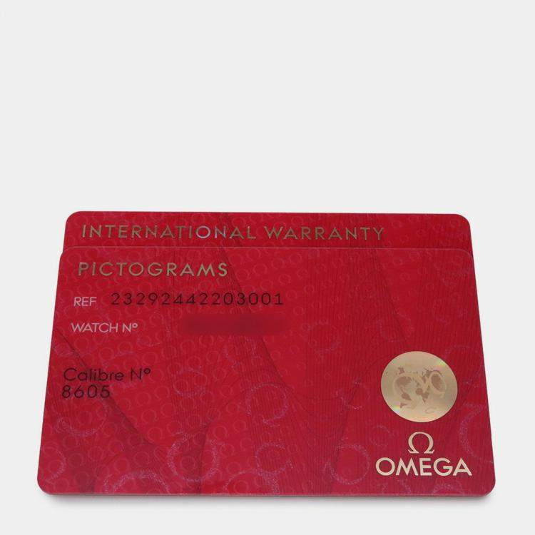 Pre Owned Omega Seamaster Planet Ocean 232.92.44.22.03.001 Automatic Blue Titanium Men's Wristwatch 43.5 mm