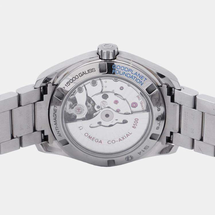 Pre Owned Omega Seamaster Aqua Terra 231.90.39.21.04.001 Automatic White Titanium Men's Wristwatch 38.5 mm