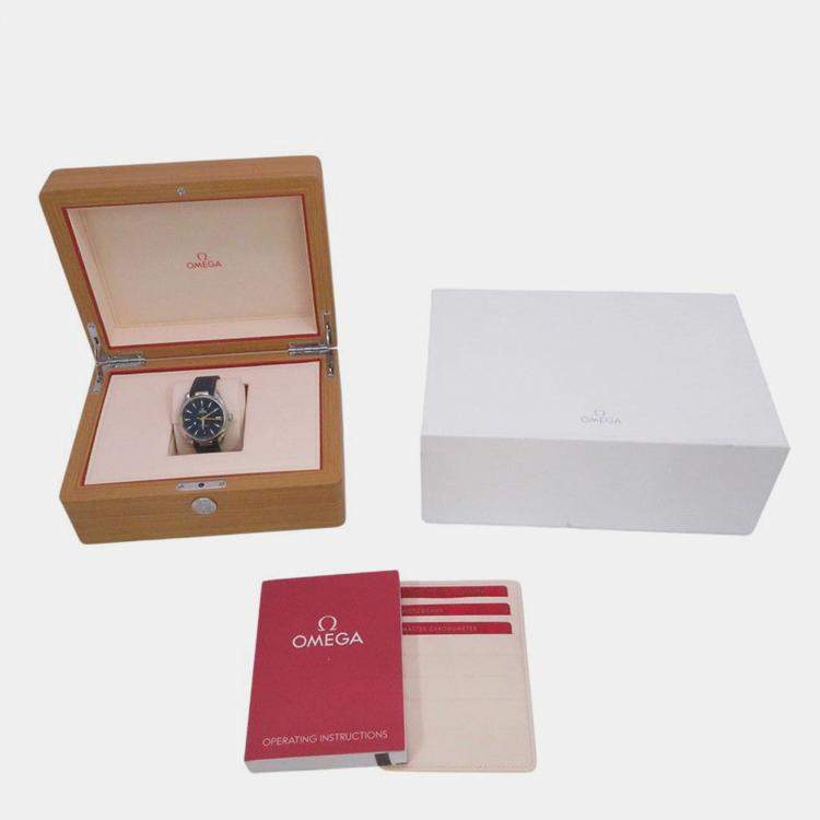 Pre Owned Omega Seamaster Aqua Terra 220.12.41.21.03.009 Automatic Blue Stainless Steel Men's Wristwatch 41 mm