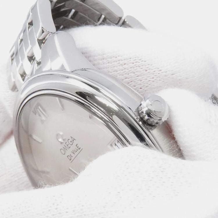 مملوكة مسبقًا Omega De Ville Prestige 424.10.37.20.02.001 Automatic  Silver Stainless Steel Men's Wristwatch 39.5 mm