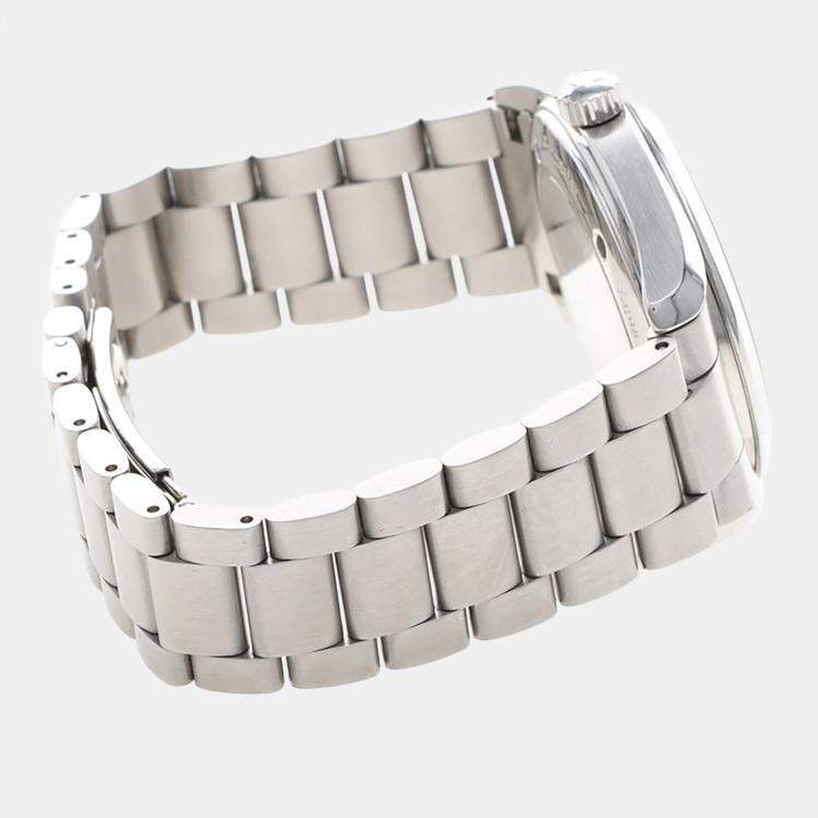 Pre Owned Omega Seamaster Aqua Terra Automatic White Stainless Steel Men's Wristwatch 39mm