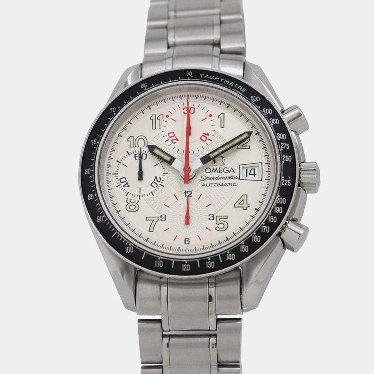 Pre Owned Omega Speedmaster 3513.33 Automatic Silver Stainless Steel Men's Wristwatch 39 mm