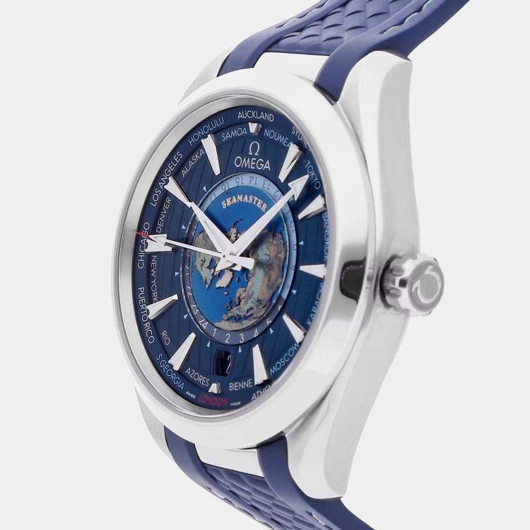 Pre Owned Pre-Owned Omega Seamaster Aqua Terra 150M GMT Worldtimer 220.12.43.22.03.001