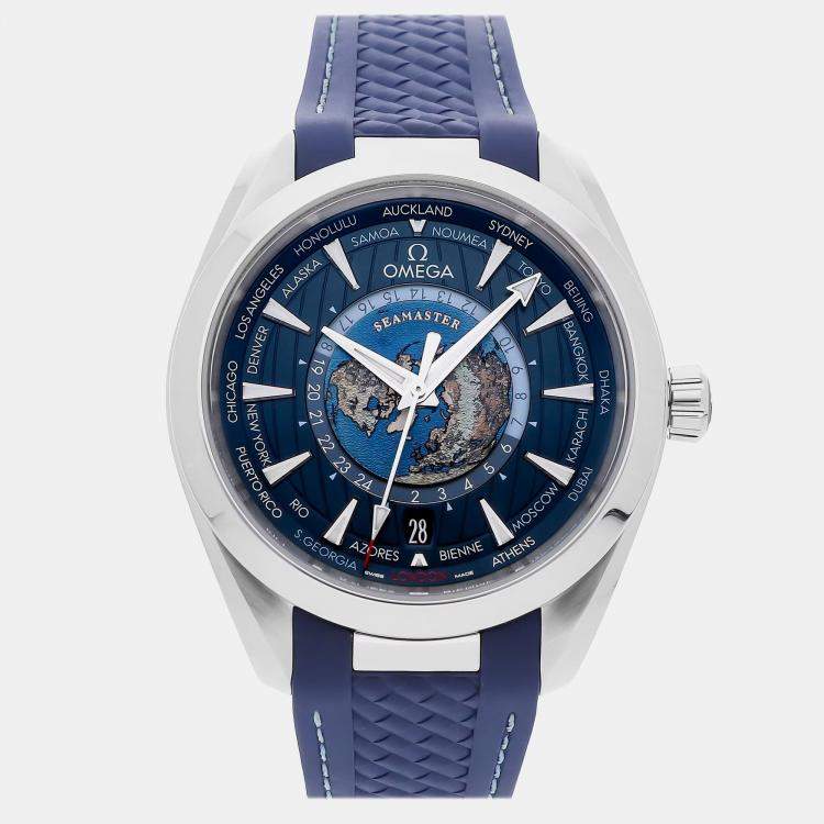 Pre Owned Pre-Owned Omega Seamaster Aqua Terra 150M GMT Worldtimer 220.12.43.22.03.001