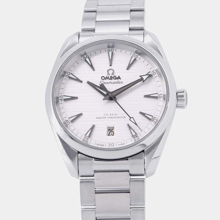 Pre Owned Omega Seamaster Aqua Terra 220.10.38.20.02.001 Automatic Silver Stainless Steel Men's Wristwatch 38 mm