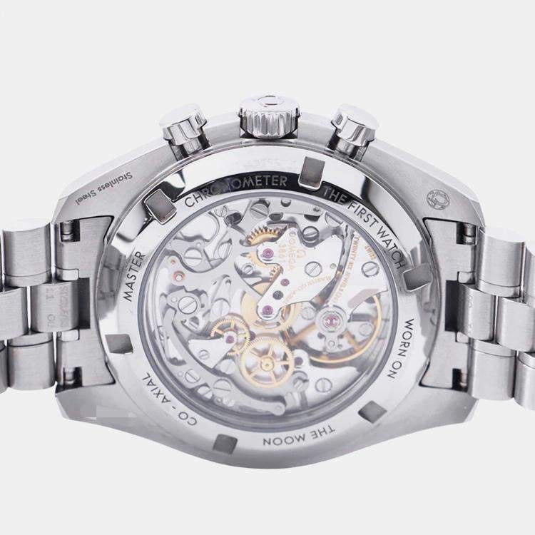 Pre Owned Omega Speedmaster Moonwatch 310.30.42.50.01.002 Manual Winding Black Stainless Steel Men's Wristwatch 42 mm