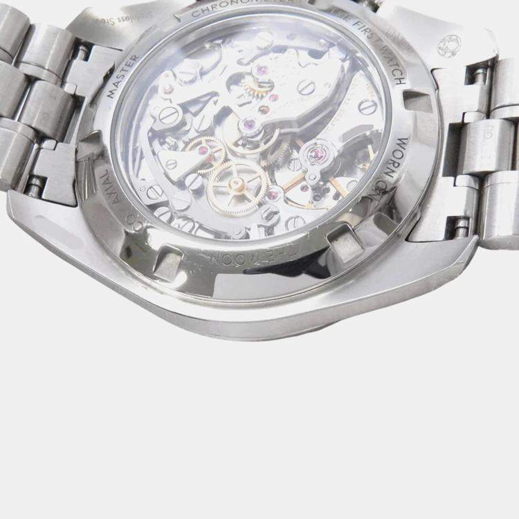 Pre Owned Omega Speedmaster Moonwatch 310.30.42.50.01.002 Manual Winding Black Stainless Steel Men's Wristwatch 42 mm