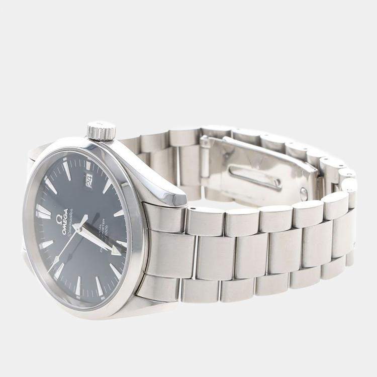 Pre Owned Omega Seamaster Aqua Terra Automatic Stainless Steel Men's Wristwatch 39 mm