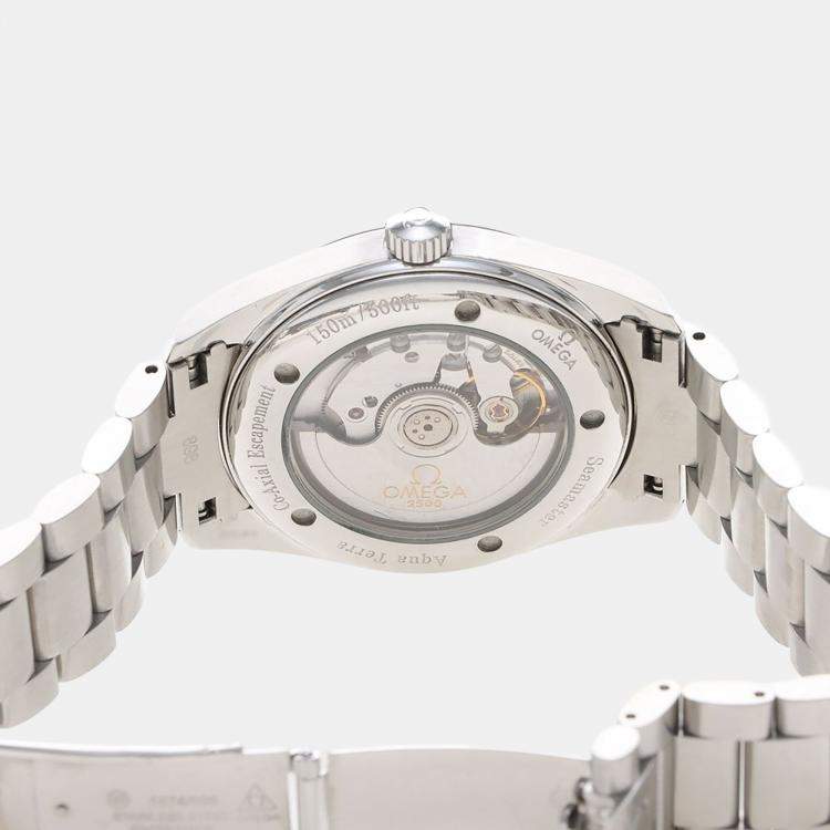 Pre Owned Omega Seamaster Aqua Terra Automatic Stainless Steel Men's Wristwatch 39 mm