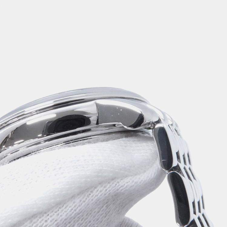 Pre Owned Omega De Ville 4540.31.00 Manual Winding Silver Stainless Steel Men's Wristwatch 36 mm