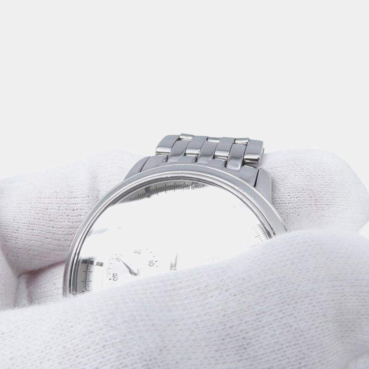 Pre Owned Omega De Ville 4540.31.00 Manual Winding Silver Stainless Steel Men's Wristwatch 36 mm