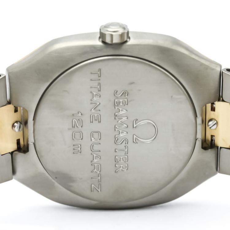 Pre Owned Omega Grey Titanium Seamaster Polaris Men's Wristwatch 31MM