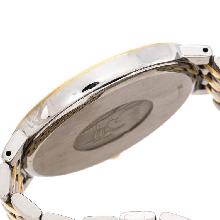 Pre Owned Omega Silver Two-Tone Stainless Steel De Ville 396.2432 Men's Wristwatch 32 mm
