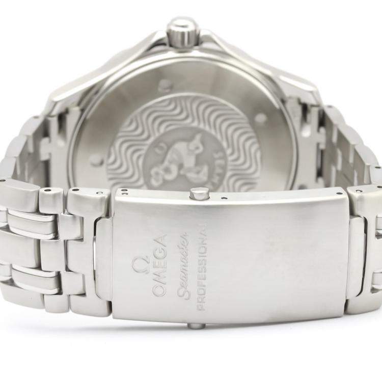 مملوكة مسبقًا Omega Black Stainless Steel Seamaster Professional 300M 2261.50 Men's Wristwatch 41 MM