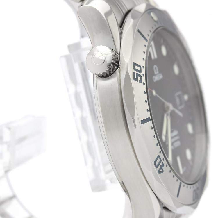 مملوكة مسبقًا Omega Black Stainless Steel Seamaster Professional 300M 2261.50 Men's Wristwatch 41 MM