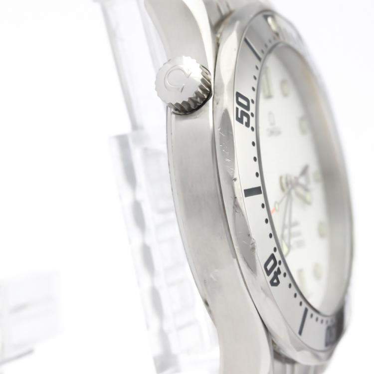 Pre Owned Omega White Stainless Steel Seamaster Professional 300M Quartz 2542.20 Men's Wristwatch 41 MM